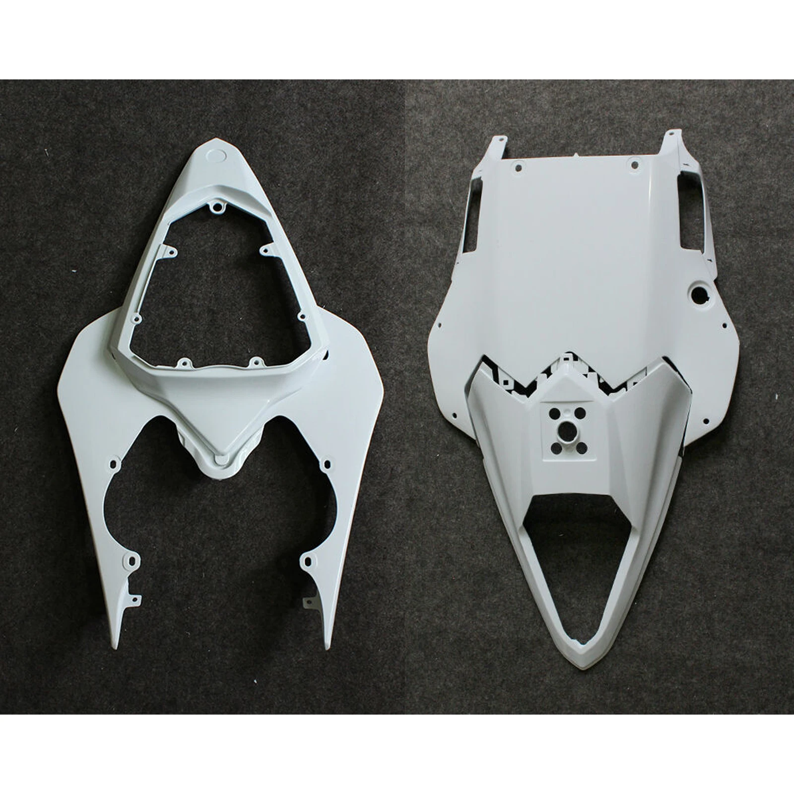 Unpainted White Upper Lower Rear Tail Section Cowl Fairing 4 Pieces fit for YAMAHA YZF R6 2008 2009 2010 2011 2012 2013-2016