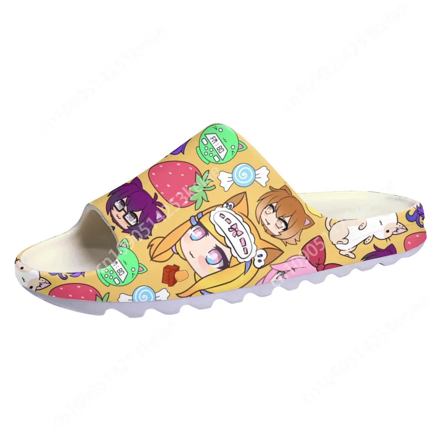 Gacha Life Custom Soft Sole Sllipers Cartoon Game Mens Womens Teenager Fashion Home Clogs Custom Water Shoes on Shit Sandals image 2