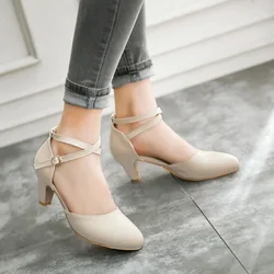 Size 31-43 Girls High Heels Shoes Sandals Pink White Princess Girls Dress Shoes Women's Pumps Summer Girls Party Wedding Shoes