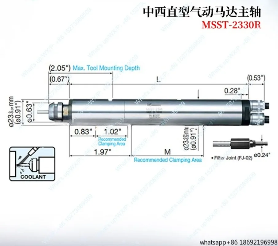 

Новый японский пневматический шпиндель 2026 года MSS-2030R/RA 2008R/RA 2002R/RA