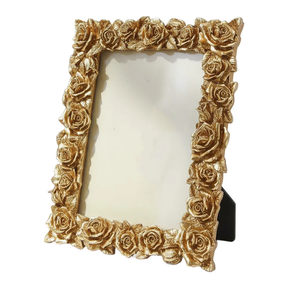 Vintage Detail Resin Photo Frame Designed for 5 Inch 6 Inch 7 Inch Photos Suitable for Desktop for bookshelf Mantel Decoration