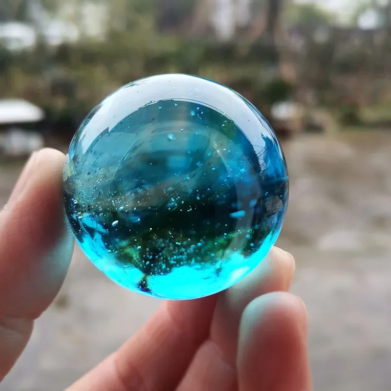 40mm Glazed Beads Ball Crystal Dragon Sphere Glass Figurine Paperweight Home Decor Birthday Gift Light Luxury Astronomy Ornament view 3