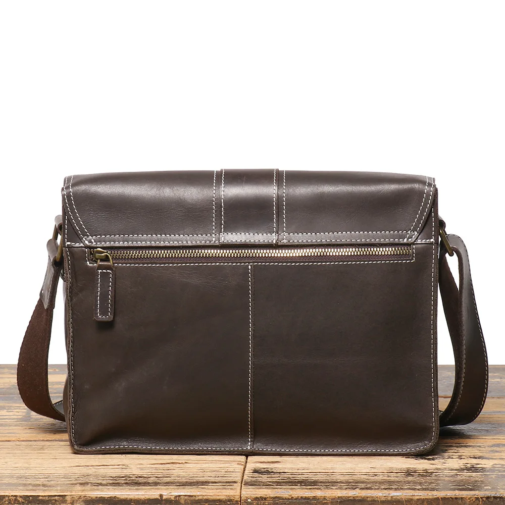 Genuine Leather Shoulder Bag for Men, Simple and Casual Envelope Crossbody Bag