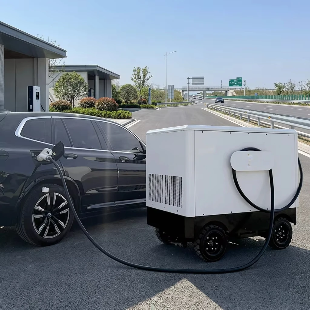 Emergency Movable DC CCS G/BT Battery Charger 25Kwh-130kwh 60kw 80kw 100kw DC Ev Charging Fast Mobile for Car