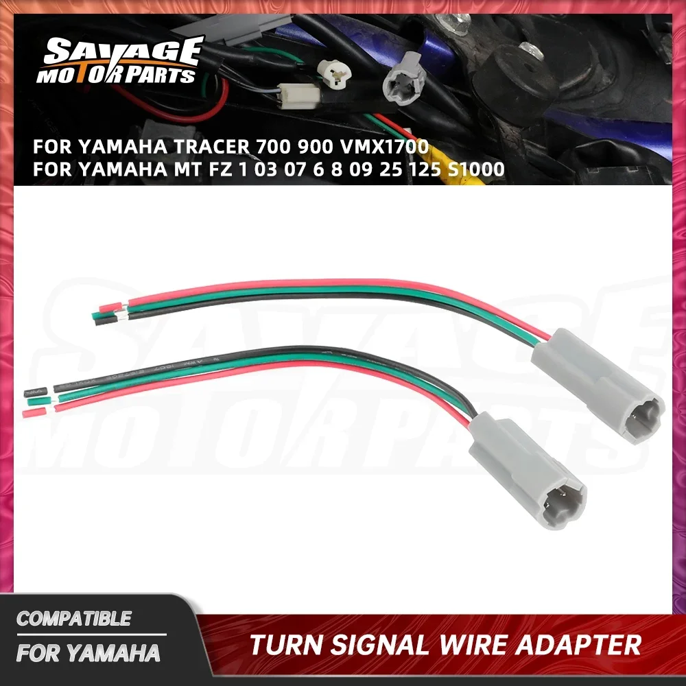 Turn Signal Wire Adapter Cable Plug Wiring Harness For Yamaha Tenere Tracer 700 900 MT-125 FZ MT 25 09 07 03 Indicator Connector