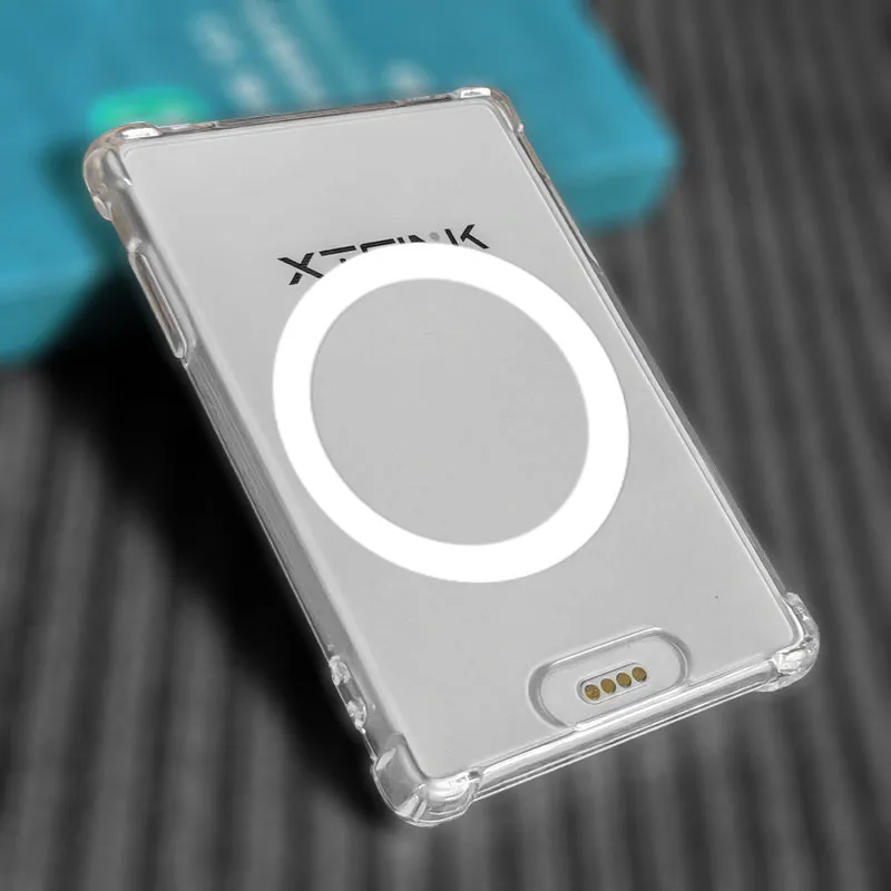 For XTEINK X4pro 4.3inch E-Ink Screen Reader Protective Case Transparent Soft Shell with Magnetic Ring Support Magnetic Bracket