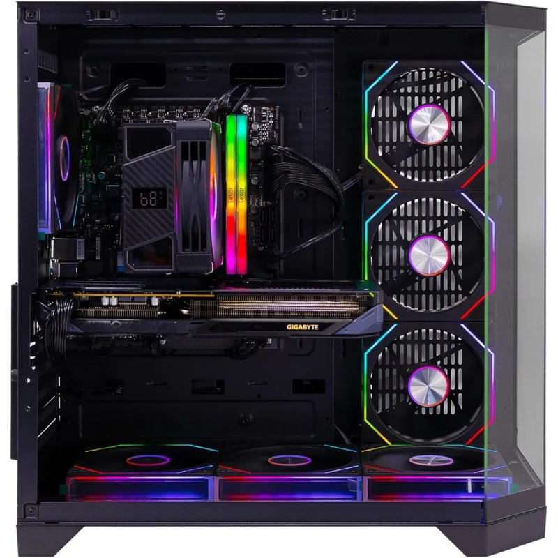 Gaming PC – i5-14400F, RTX 5060 8GB Triple-Fan, 32GB DDR5, 1TB NVMe SSD 3300MB/s, 600W PSU, ATX Case with 7 ARGB Fans & Remote
