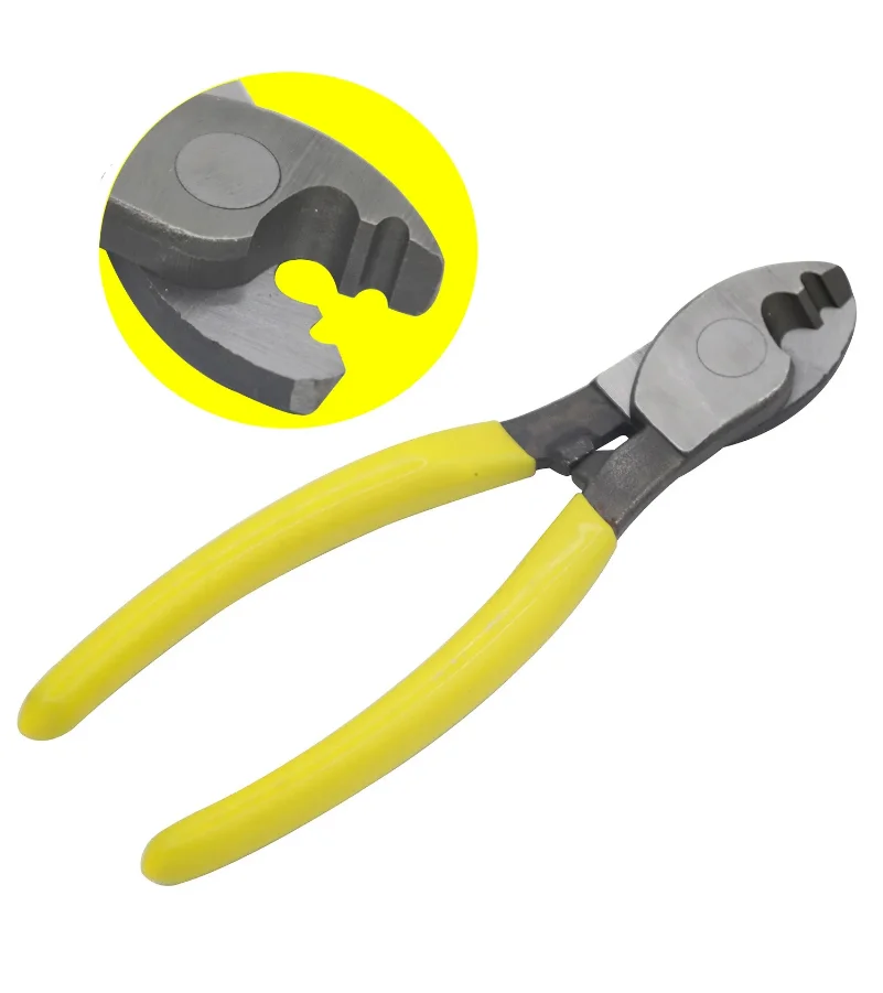 

6 Inch Manual electrician cable cutter tool, multifunctional anti slip electrician pliers, labor-saving wire stripping pliers