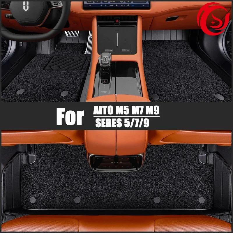 For AITO M5 M7 M9 SERES 5 7 9 Dedicated Full Surround Foot Mat For Car Double-layer Carpet Floor Mat Interior Supplies