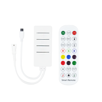 Tuya Wifi Mini Smart Life APP 24 Keys IR Remote Control DC5-24V ws2811 pixel led strip light addressable controller