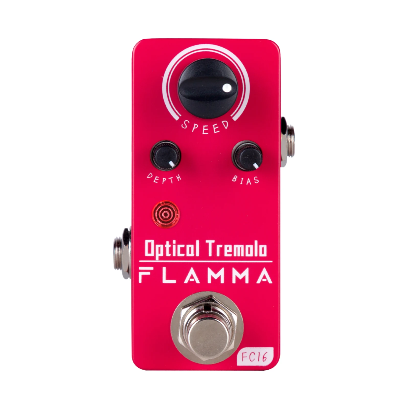 

FLAMMA FC16 Optical Tremolo Guitar Effects Pedal Classic Optical Tremolo Effect Compact Size True Bypass Circuit