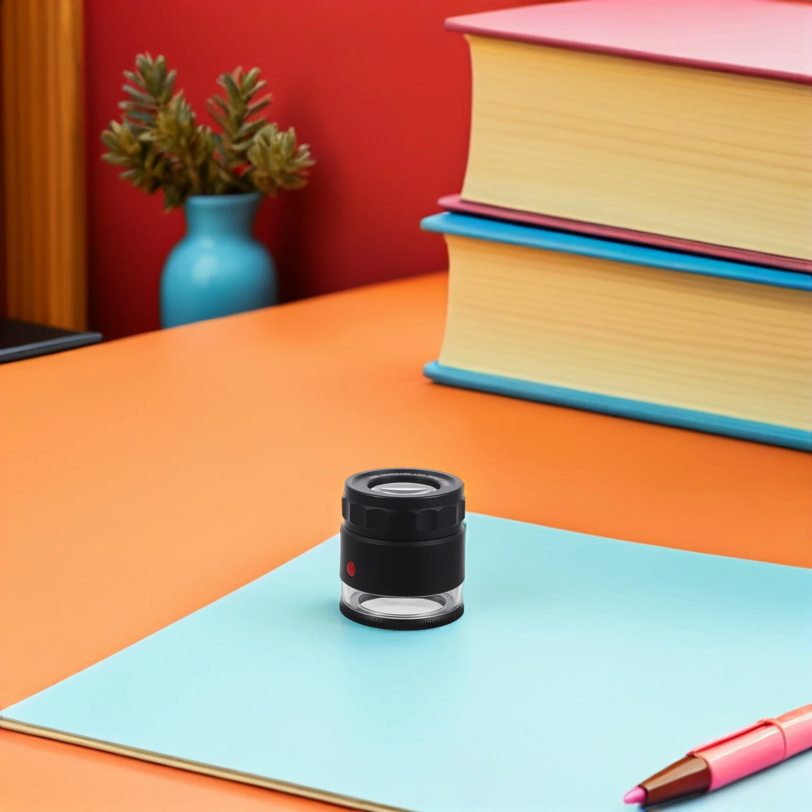 

10X Jewelry Loupe Magnifier Led Light Scale Rechargeable Adjustable Focus For Coin Stamp Watch Plant Inspection Reticle Tool