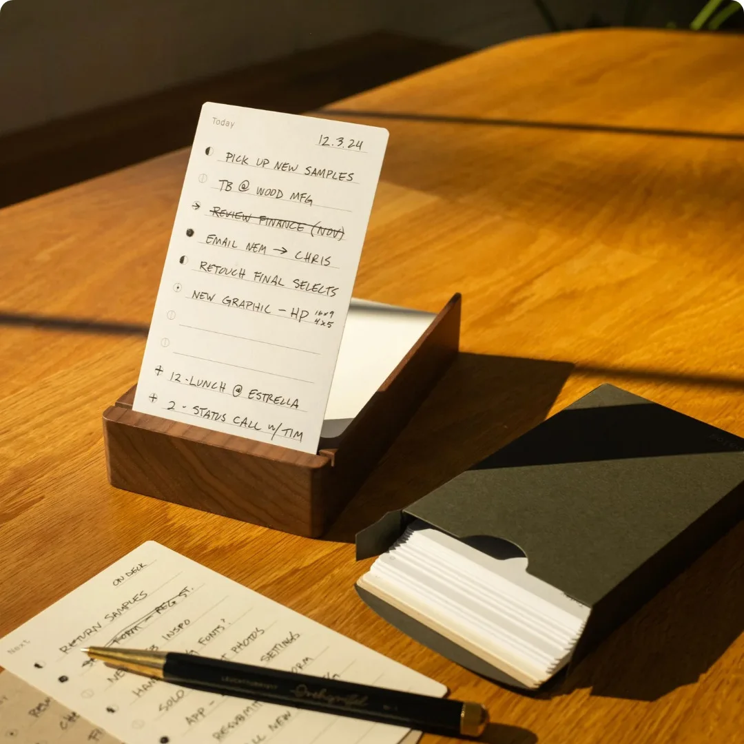 To-Do-Listen-Notizblock-Halter mit Aufstellkartenhalter, Büro-Planer Desktop-Notizständer mit Kartenhalter