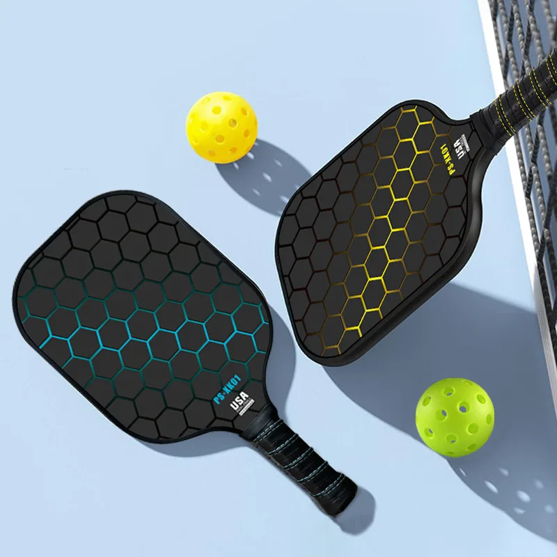 

T700 Carbon Fiber Fiberglass Pickleball Paddle Complete Set,Professional Pickleball Racket Kit for Indoor Outdoor Practice