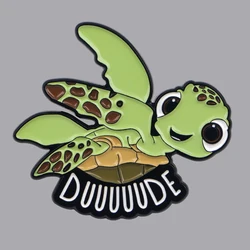 Cute Sea Turtle Enamel Pin Cartoon Animal Brooch Pines Lapel Pins Badge on Backpack Clothing Accessories Fashion Jewelry Gifts