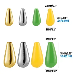 Cuentas de pesca para spinnerbait y trolling 1.3g 3.2g