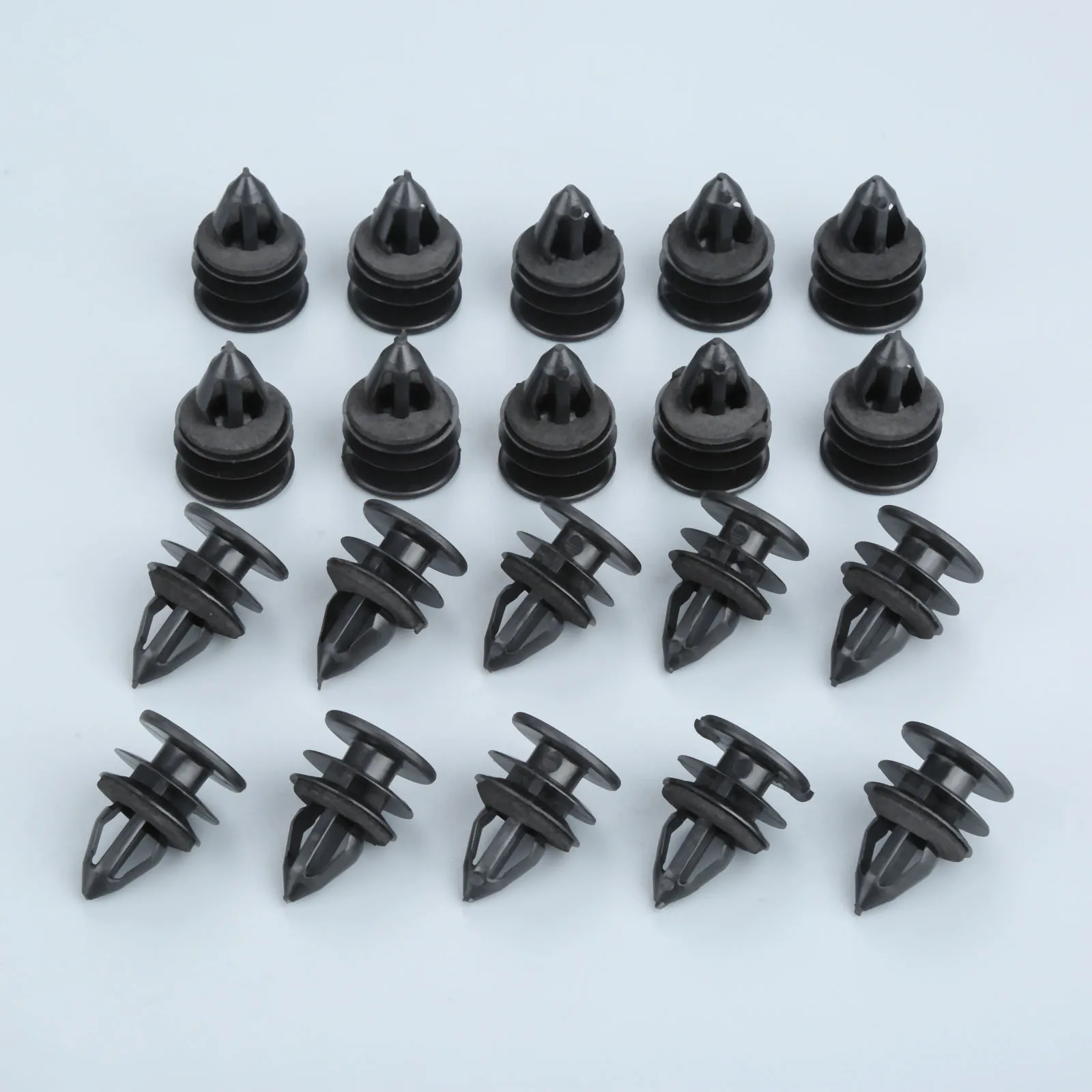 40Pc Car Door Interior Trim Panel Clips 11519031 Auto Fastener For Chevrolet Malibu Hummer H2 11mm Hole Retainers Plastic Rivets