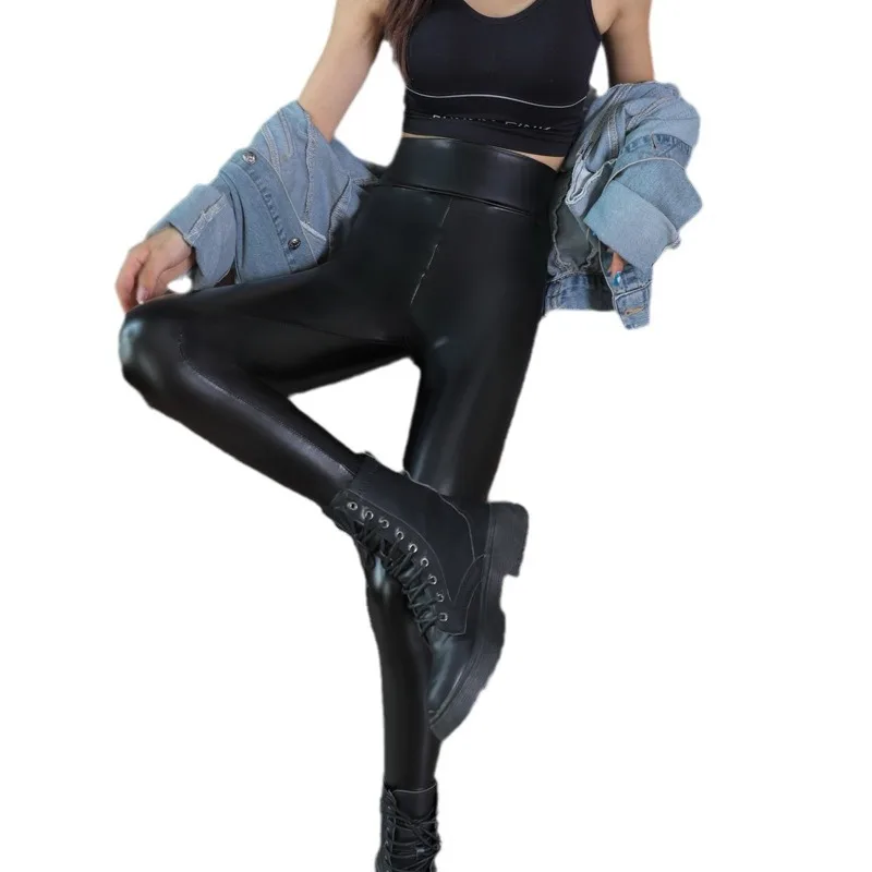 طماق الخريف النساء هرول التطريز فضفاض Bootcut الحرارية متقلب ماتي الخامس قطع الرجل Jeggings جميلة متعرج الكتابة على الجدران منقوشة مثير