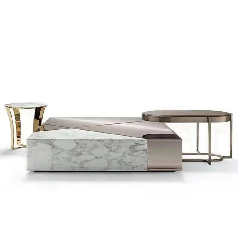 

Simple living room home high-end designer model room creative coffee table