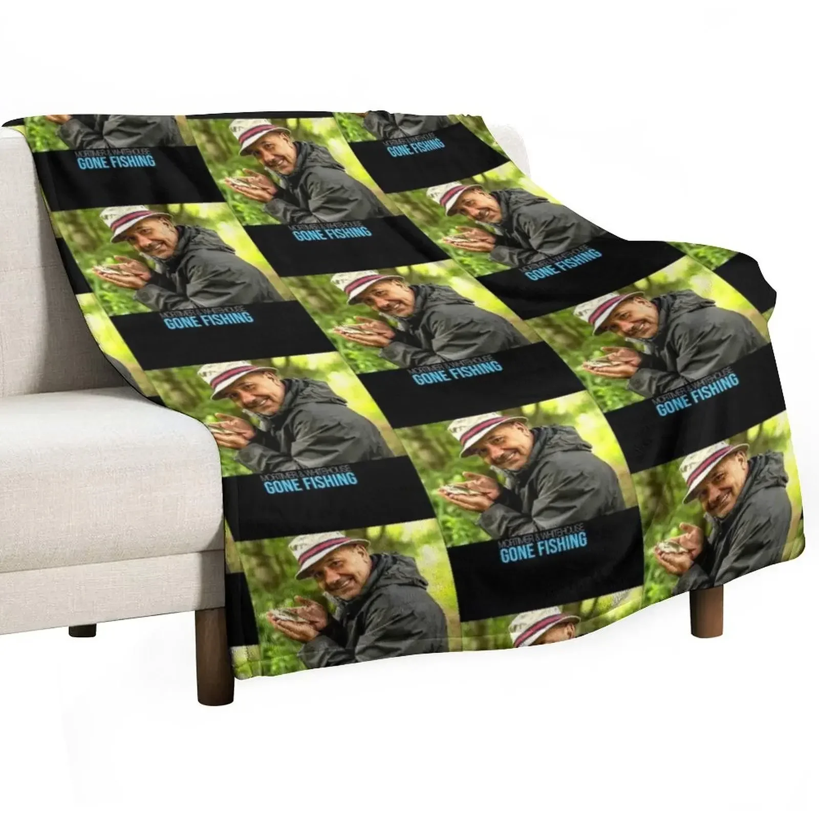 Bob Mortimer Parti à la pêche classique Throw Blanket blankets ands Cute Plaid Tourist Blankets