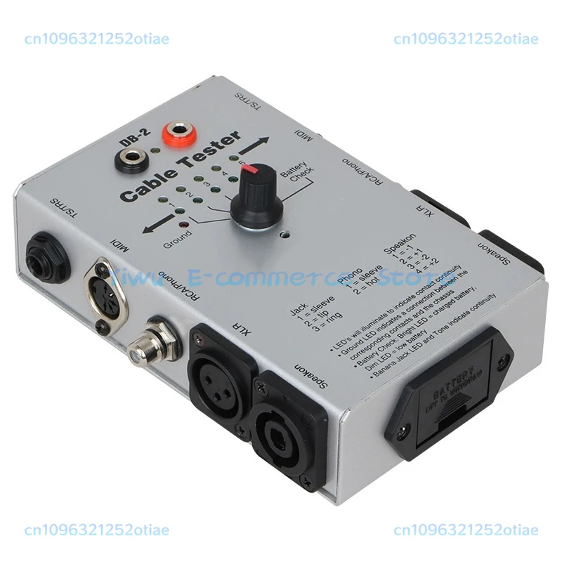 

DB-2 Line Tester Audio Cable Signal Test Instrument Audio Engineering Line Tester Multi-Function Line Tester BB