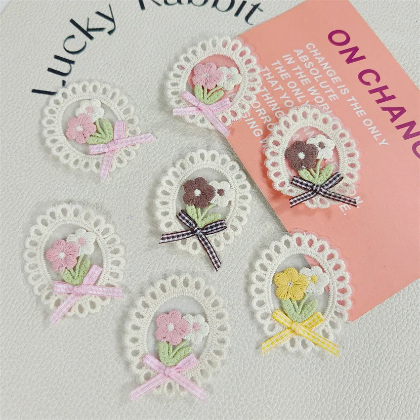 10PCS New Spring Summer Fresh  - огляд і ціна Applique Patch Flower