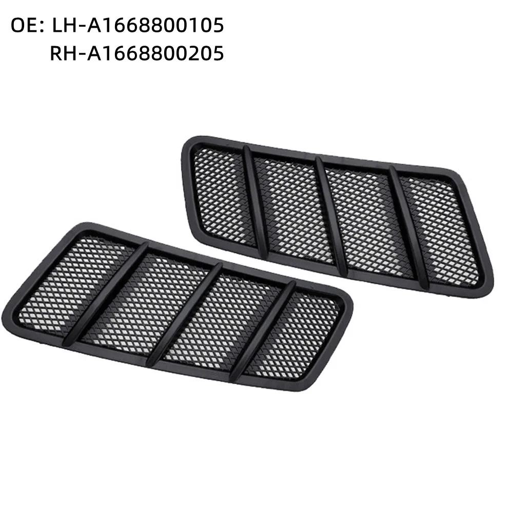 

NEW Front Bonnet Hood Air Vent Grille Upper Cover Hood OE# A1668800105 A1668800205 Black For Mercedes BENZ ML W166 GL X166 ML400