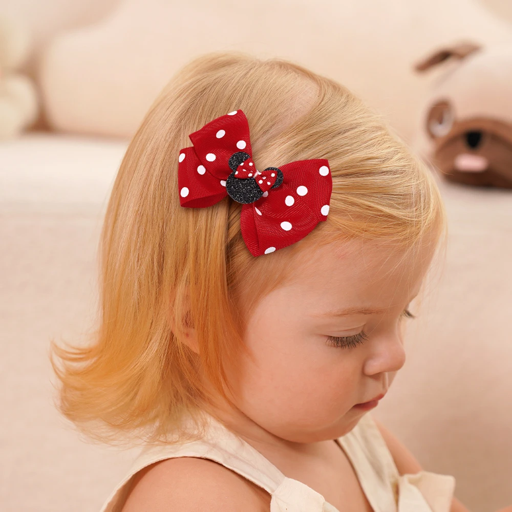 Polka Dot Bow Hair Clip 3