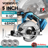 Yofidra125MM Brushless Electric Circular Saws 5Inch Adjustment for Woodworking Electric Cutting Tool For Makita 18V Battery Pin