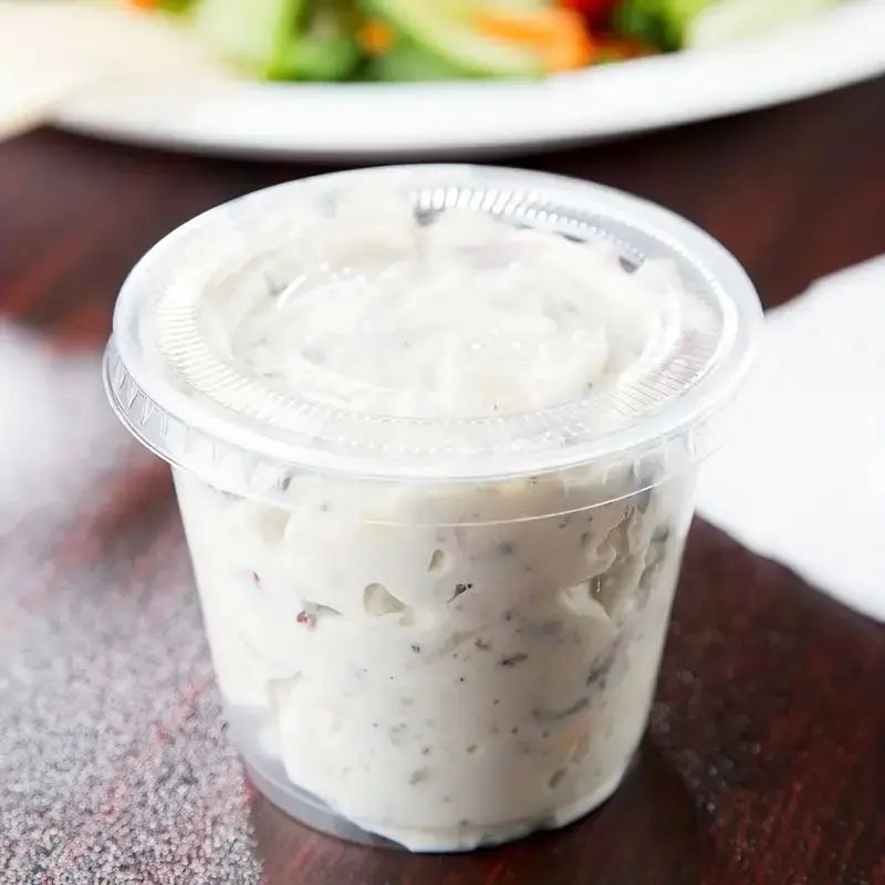50pcs 5.5oz Disposable Plastic Cups with Lids Perfect for Ice Cream Drinks Soups Snacks Desserts & More!