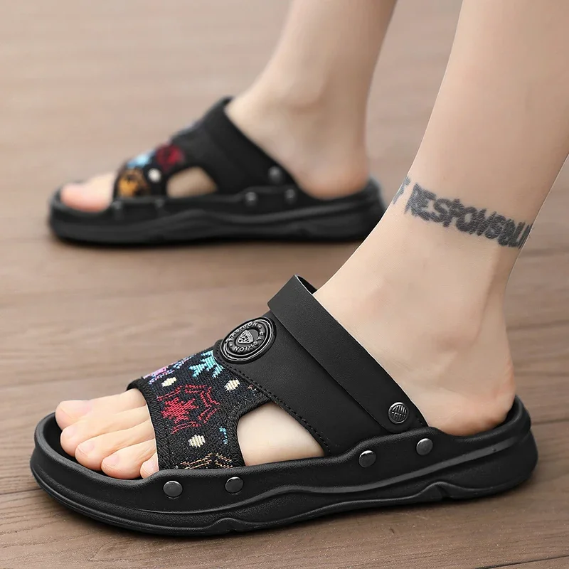 Low Platform Ladies Summer Slippers Anti Slip Hidden Stable Base Mild Height Upgrade for Daily Outfit and Outdoor Walking Shoes