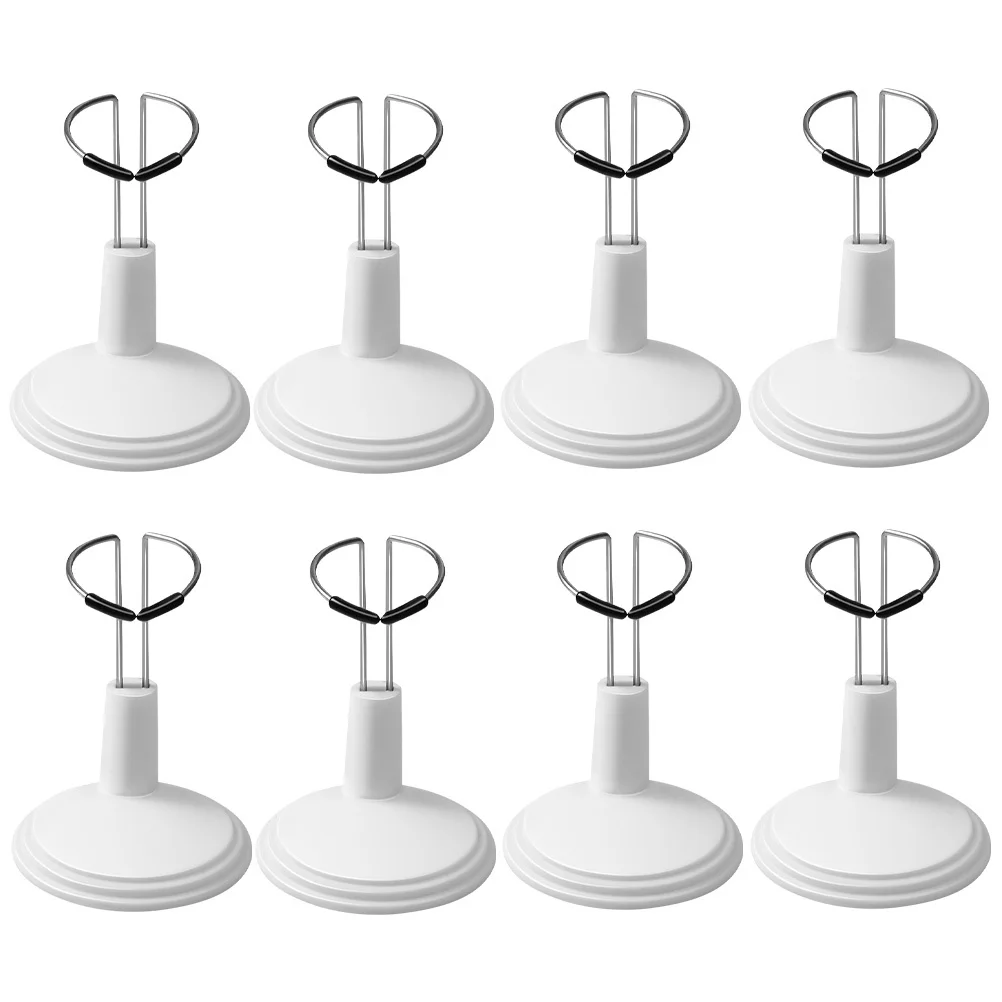 

8Pcs Miniature Support Stands Adjustable Display Rack for Figures Collection Holder Action Figure Display Base Organizer Stable