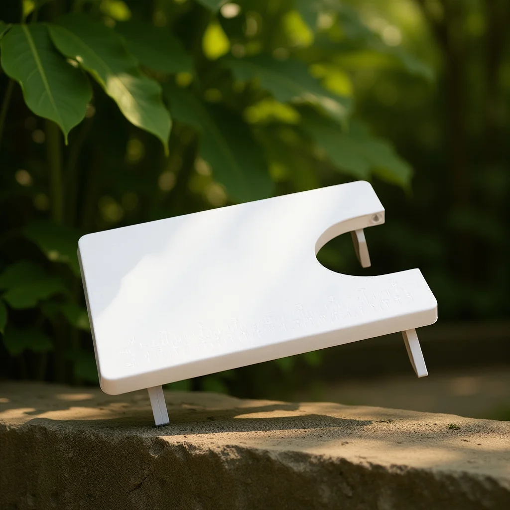 

Sewing Machine Extension Table Lightweight Durable Folding Design Portable Sewing Expansion Board For Home Use White