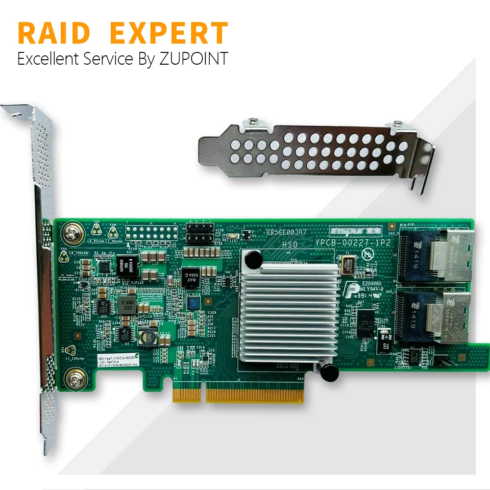 Imagem -02 - Zupoint-ins-pur 92078i Placa Controladora Raid 6gbps Fw:p20 Hba Modo de ti Pci-e Expansor para Zfs Nas Sff8087 para SA