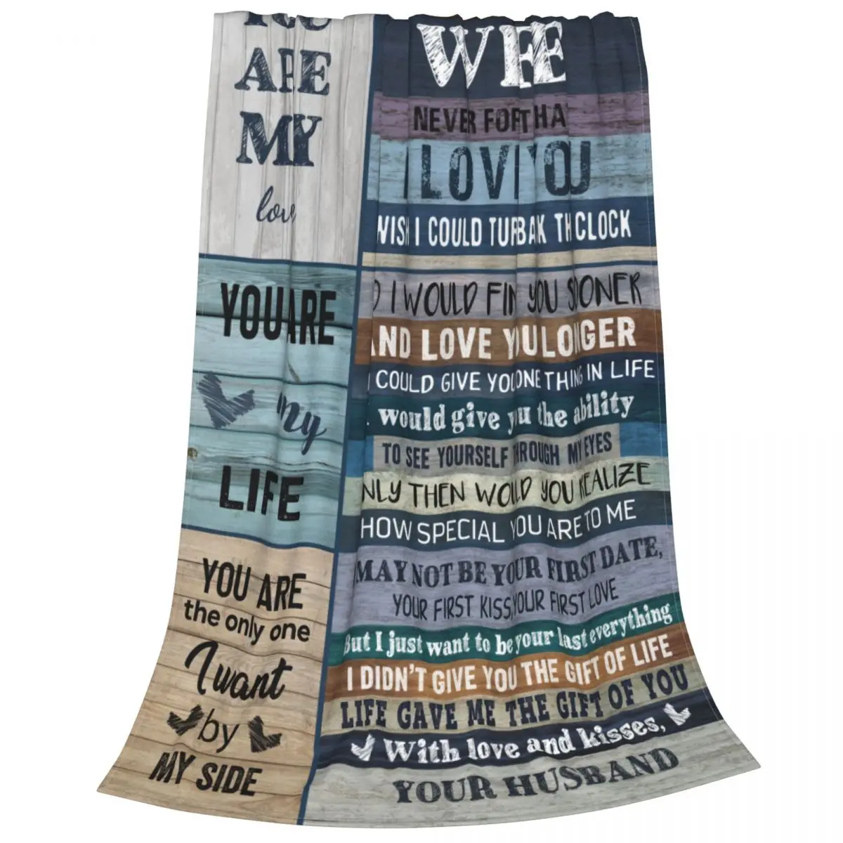 To My Wife Gift From Husband You Are My Life Valentine's Day For Bedding Sofa And Travel Soft Throw Blankets for Home Bedspreads