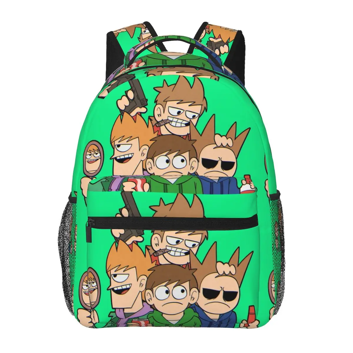 Eddsworld Anime Cartoon Backpacks Boys Girls Bookbag Children School Bags Cartoon Laptop Rucksack Shoulder Bag Large Capacity