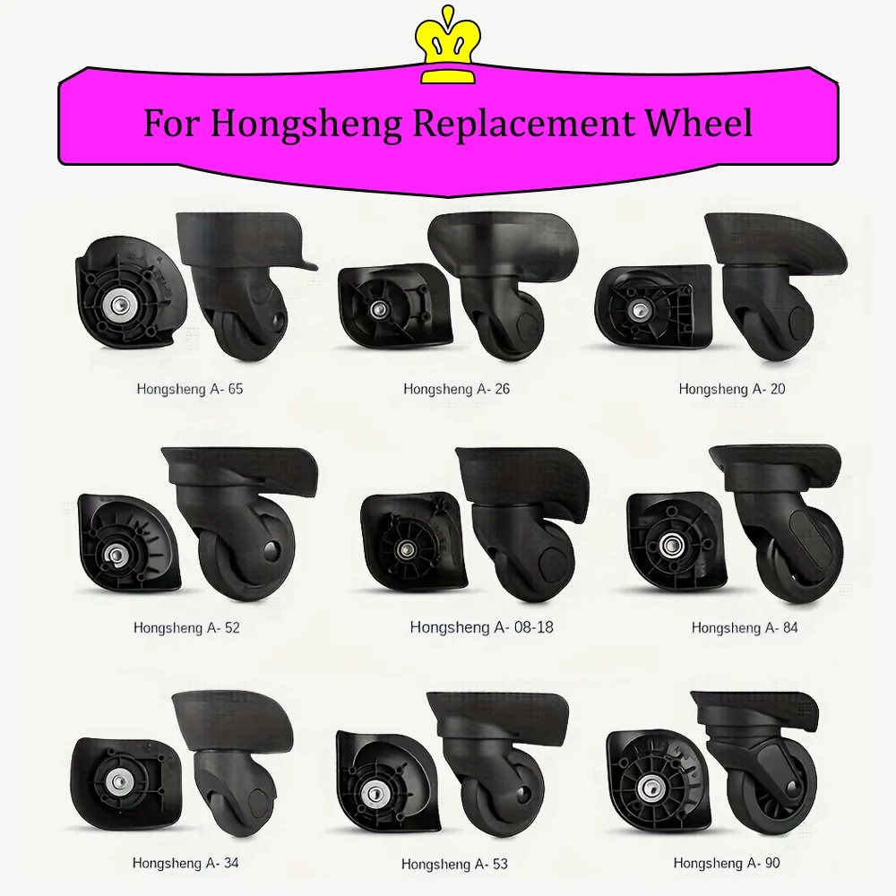 Suitable For Hongsheng Suitcase Universal Wheel Luggage Wheel Replacement Repair Parts Pulley Repair and Replacement