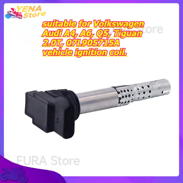

Ignition coil is suitable for Volkswagen Audi A4, A6, Q5, Tiguan 2.0T, 07L905715A vehicle ignition coil.