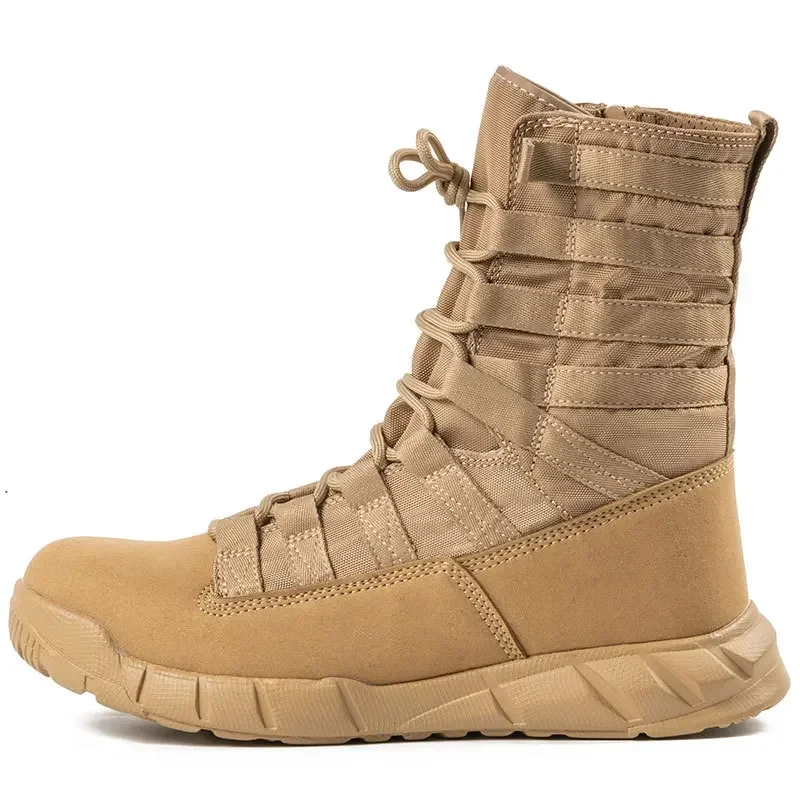 Men's Lightweight Combat Boots Tactical Boots Men Outdoor Hiking Desert Shoes Breathable Male Jungle Ankle Shoes Training Boots image 6