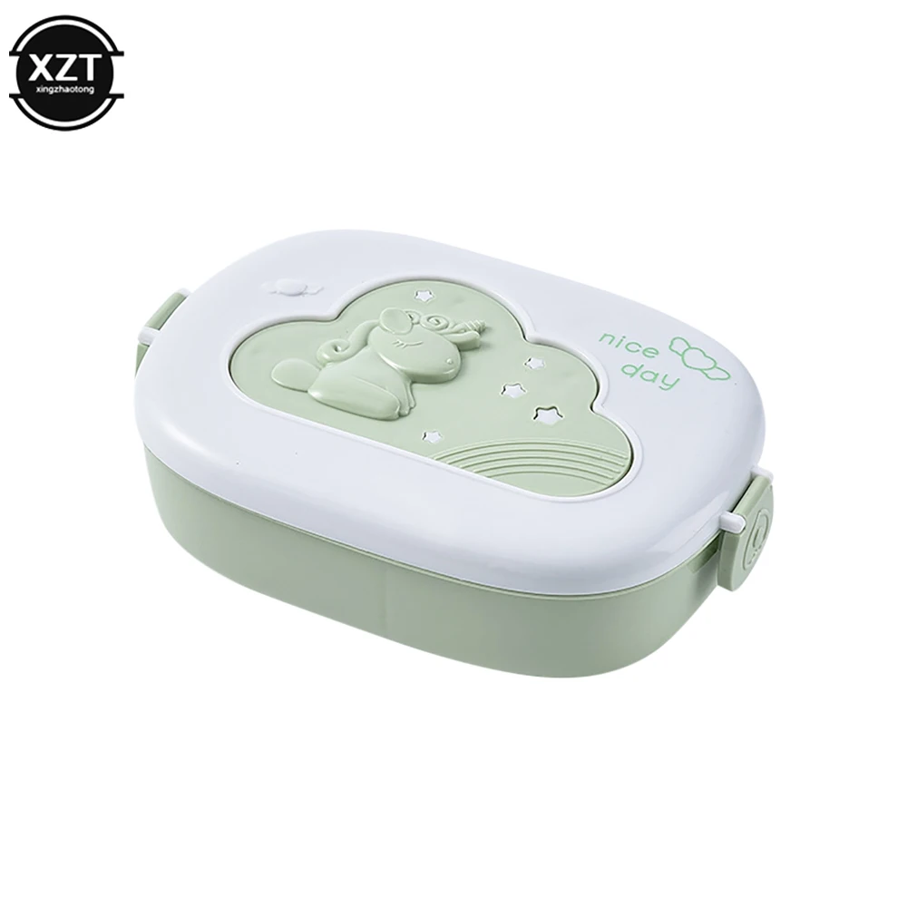 Cute Compartments Microwae Bento Lunchbox Lunch Box for Kids Children Kid School Outdoor Camping Picnic Food Container Portable