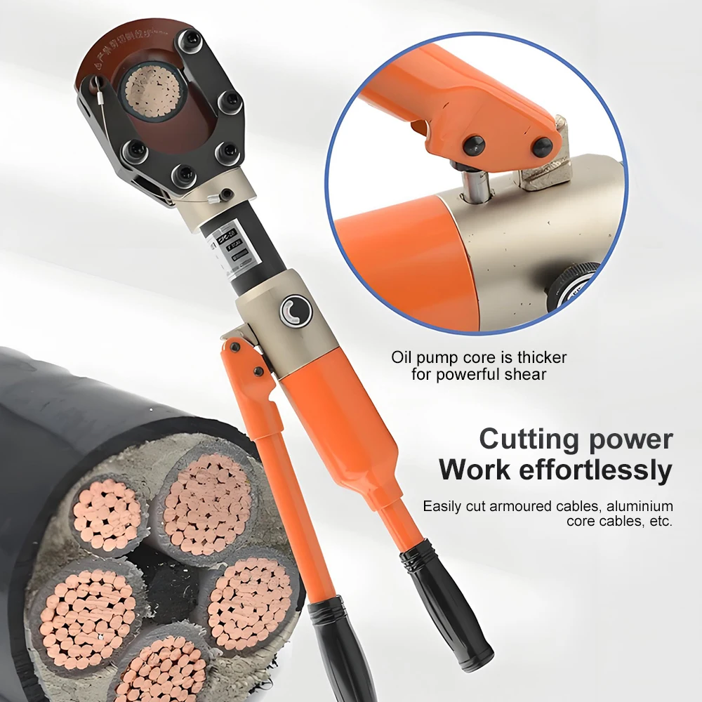 Hydraulic Cable Cutter High-Performance Hydraulic Cable Cutting Pliers Armored Copper Aluminum Cable Shears 50/75/85/95