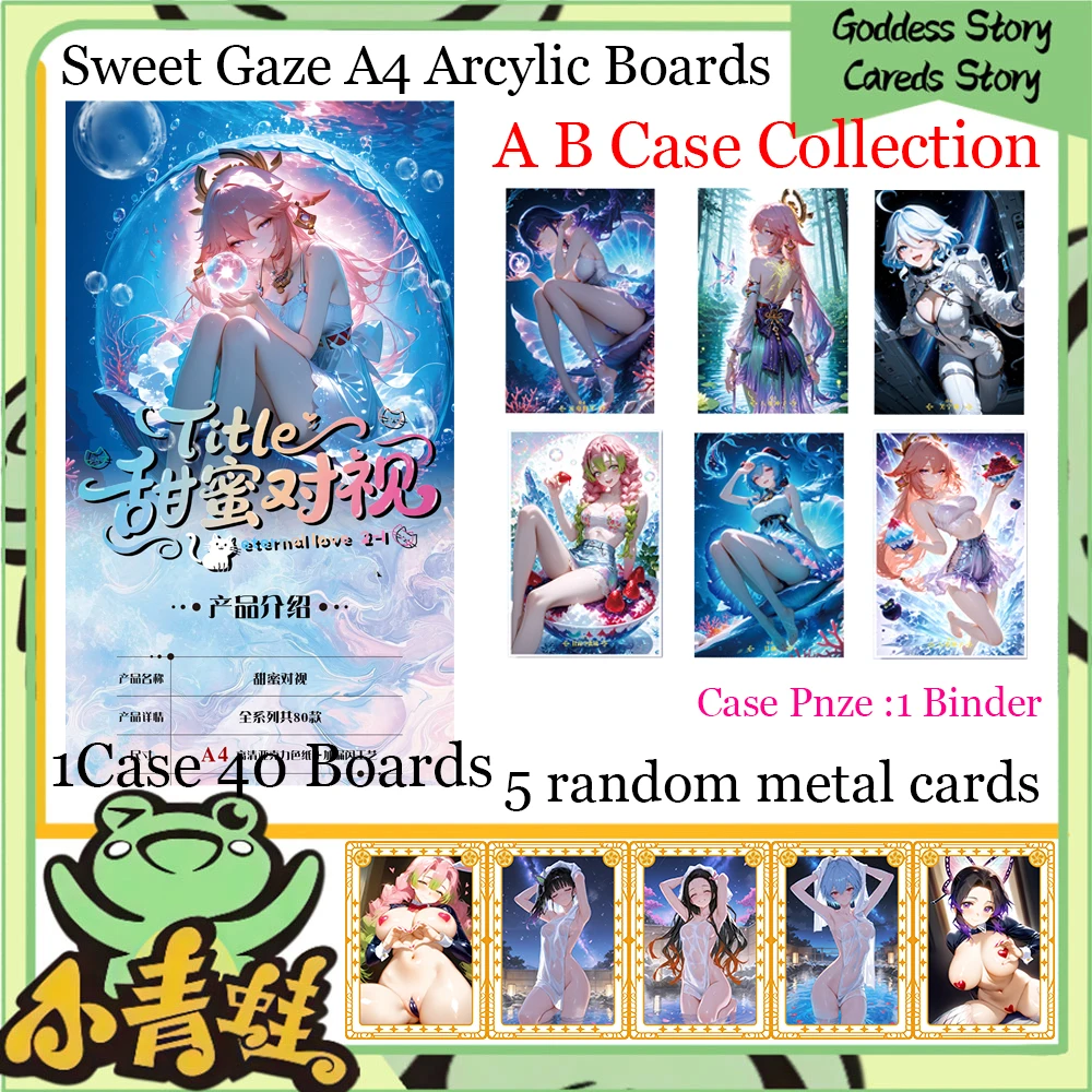 2025 Nowe Słodkie Stare A4 Akrylowe Płyty Bogini Historia Waifu Kolekcja Kart Waifu ACG TCG Booster Box Binder Hobby Prezenty