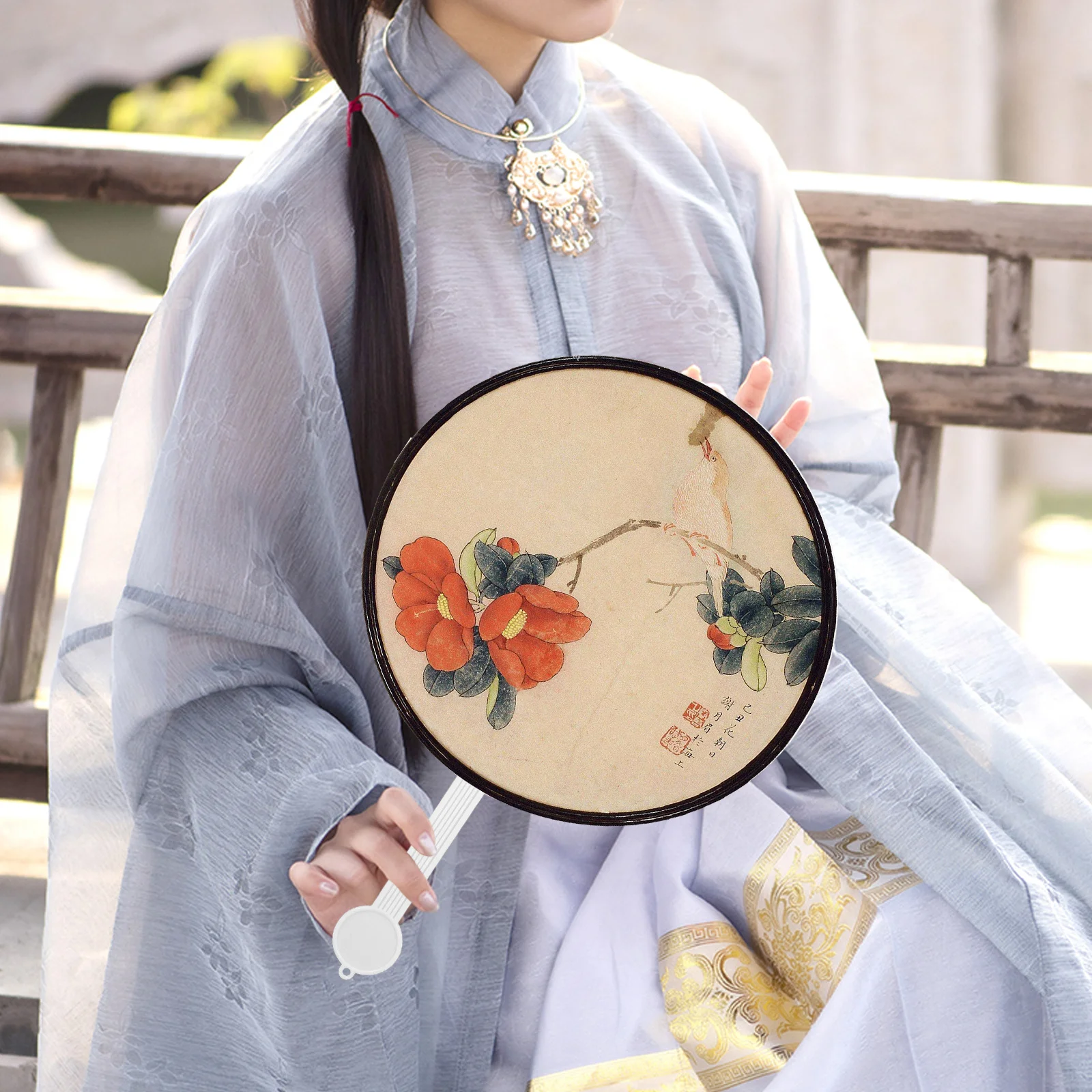 

20pcs Plastic Frame Diy Hand Fan Making Kit Unfinished Craft Material For Wall Decoration Handheld Fan Accessory