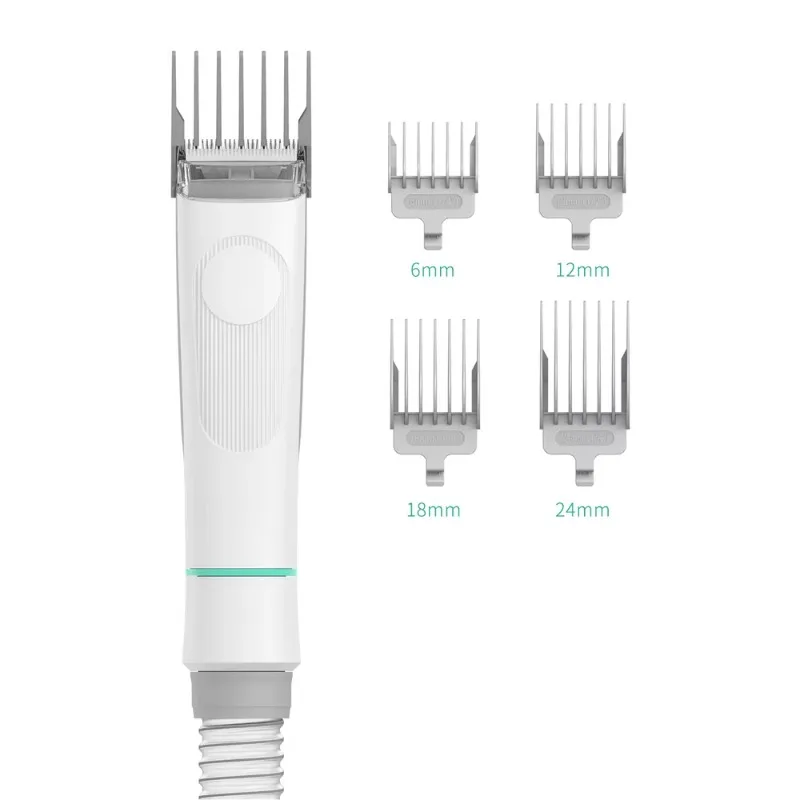 Professional Low Noise Dog Shaver with Vacuum, Quiet 1 L Capacity Pet Vacuum Grooming Brush Dog Cat Hair Cleaner Set view 2