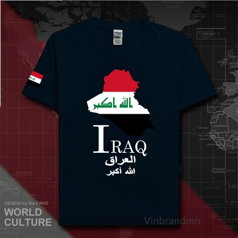 Republic of Iraq Iraqi IRQ Baghdad mens T Shirt New Top t-shirt Short Sleeve Clothes Sweatshirt National Team Summer Fashion Tee