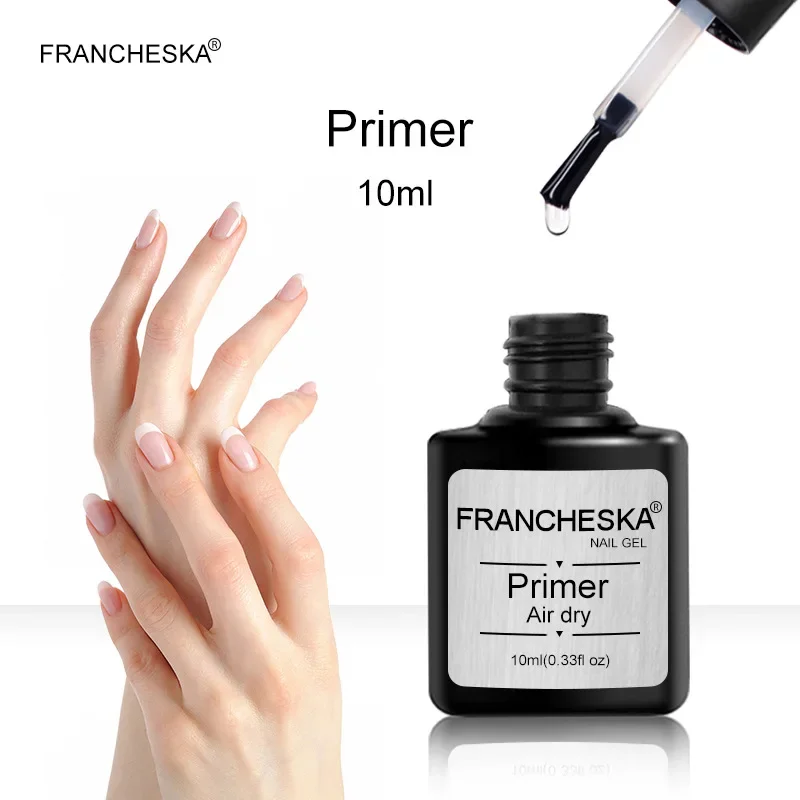 10ml rápido ar seco prego primer livre moagem arte do prego acrílico sem ácido primer base gel polonês desidratador unhas bonder líquido tslm1