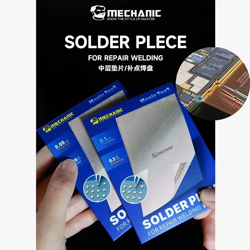 MECHANIC Magic Tag3 Solder Piece Manual Tool Phosphor Bronze Spot Repair Copper Pad for Mobile Phones Motherboard Welding Tools