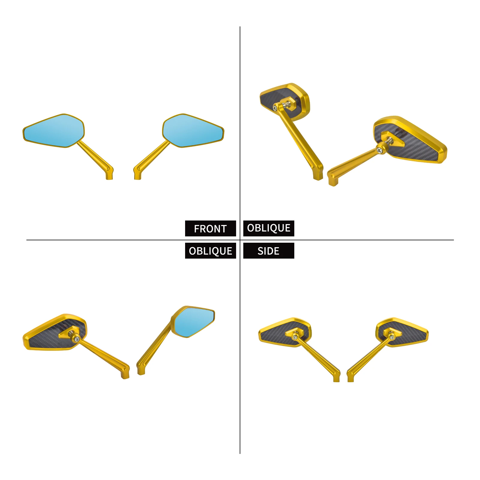 Motorcycle Rearview Mirrors Side Mirror For Harley Sportster XL 883 Touring Road Street Glide Softail Breakout Dyna Fat Boy FL 5