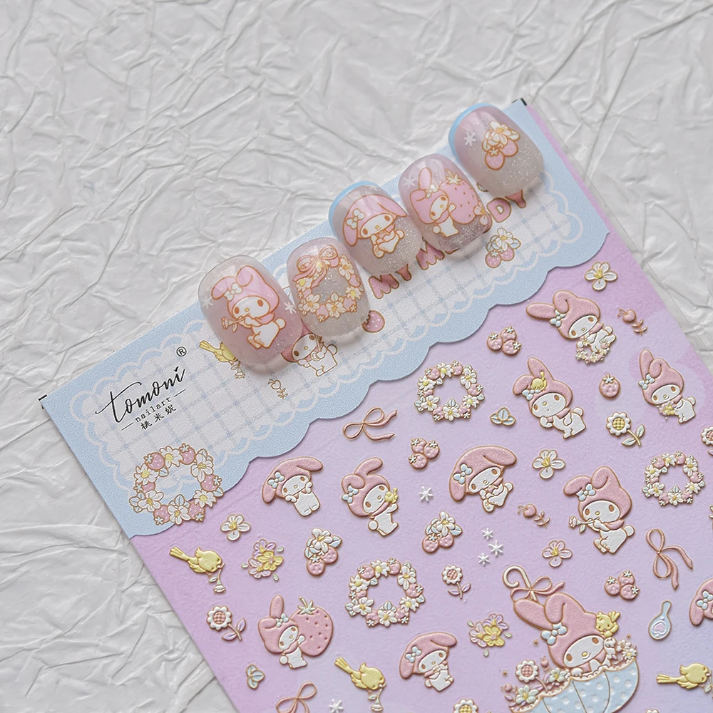 1-шт-Наклейки-для-ногтей-sanrio-с-тиснением-самоклеящиеся-с-различными-узорами-аксессуары-для-ногтей-melody-наклейки-шармы-с-мультяшными-персонажами