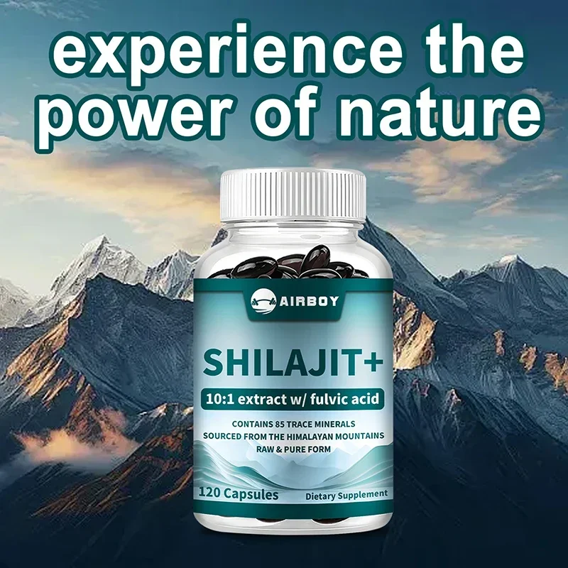 Shilajit - with Fulvic Acid, Energy & Cognitive Bone Immune Health, Antioxidant., Heart & Metabolism Health